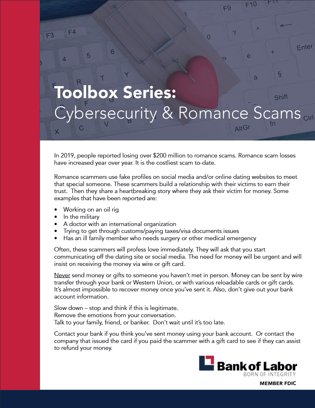 Cyber Security and Romance Scams