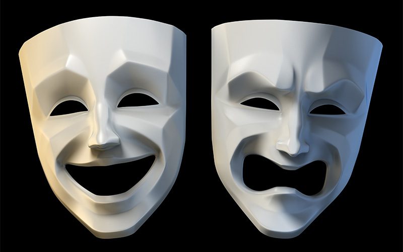 Comedy and Tragedy theater masks